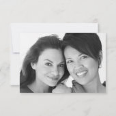 陽気なレズビアンの写真の保存日付 セーブザデート (裏面)