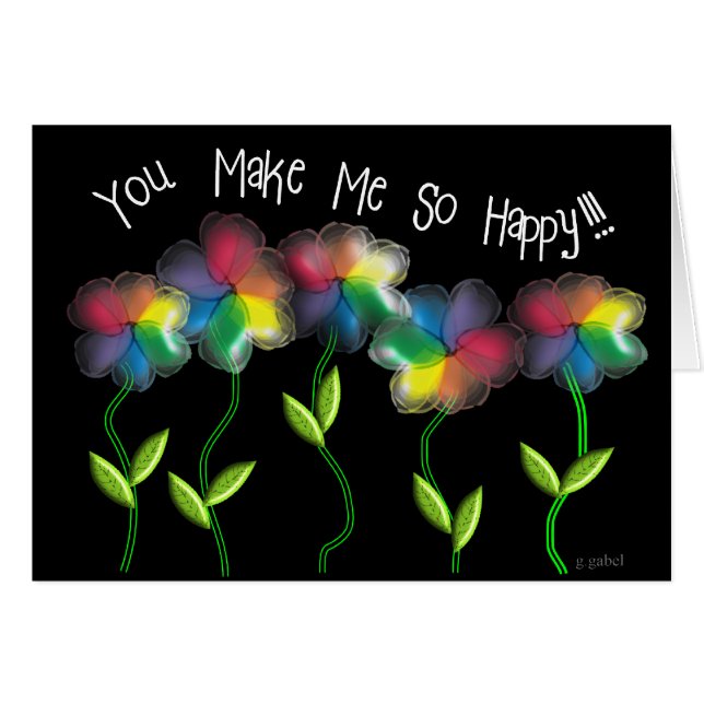 陽気なレズビアンの虹の花 (正面横)