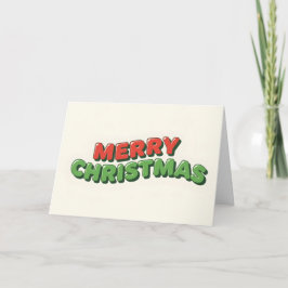 陽気なレトロキッズ メリークリスマス シーズンカード