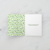 陽気なレプラカウン:聖パトリックデーのお祭り シーズンカード (内部)