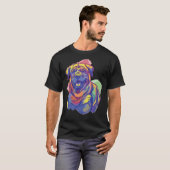 陽気なロットワイラー犬の品種 Tシャツ (正面フル)