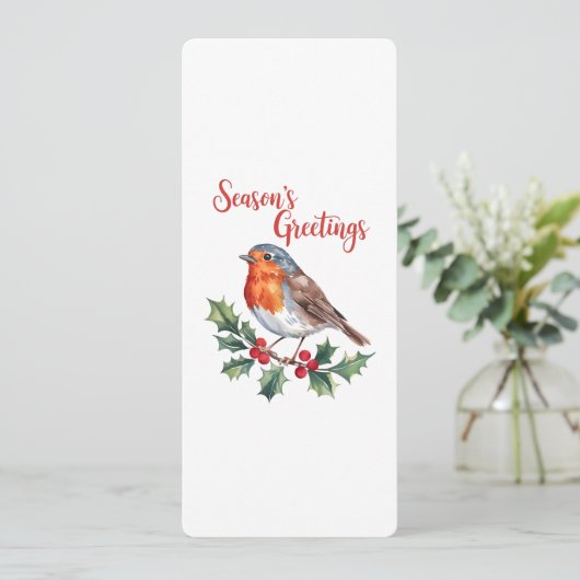 陽気なロビンからの季節の挨拶 カード (スタンド正面)