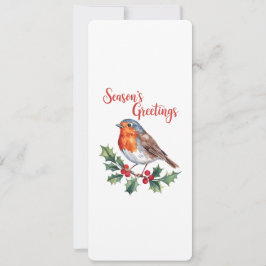 陽気なロビンからの季節の挨拶 カード