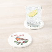 陽気なロビンからの季節の挨拶 コースター (側面)