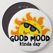 陽気な一日 "Good Mood kinda Day" 缶バッジ (正面&裏面)