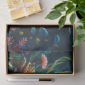 陽気な亀と水中の冒険。 薄葉紙 (ギフト)