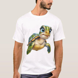 陽気な亀と水中の冒険。 Tシャツ