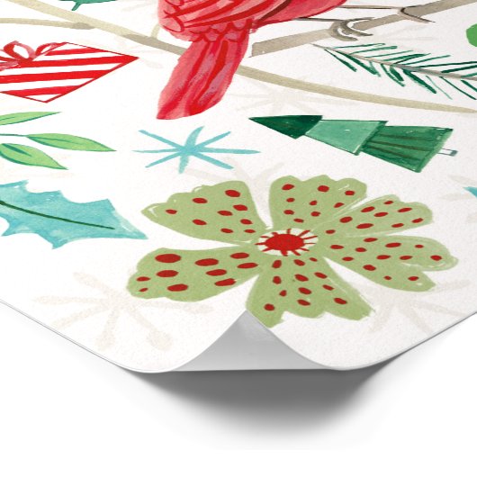 陽気な休日祝- ポスター (角)