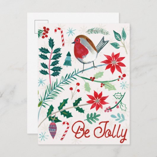 陽気な休日 - 笑顔で シーズンポストカード (正面/裏面)