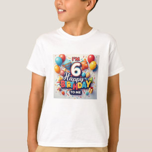 陽気な六誕生祝い少年たち Tシャツ