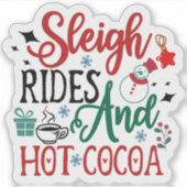 陽気な冬のおもしろいホリデーステッカー シール (正面)