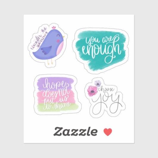 陽気な勇気付けられるシール シール (シート)