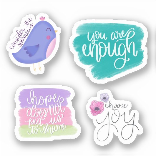 陽気な勇気付けられるシール シール (正面)