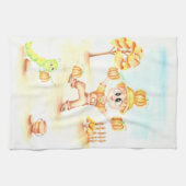 陽気な収穫 赤毛の少年 キッチンタオル (横)