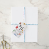 陽気な喜びカラフルのフローラ結婚の贈り物ラベル ギフトタグ (より糸付き)