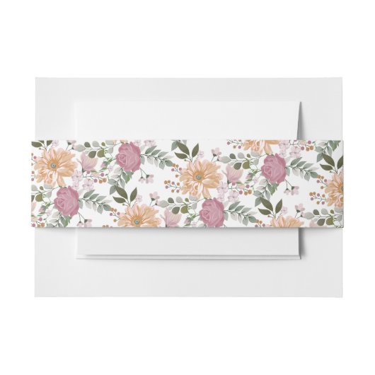 陽気な夏の花 招待状ベリーバンド (正面例)