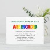 陽気な婚約パーティの虹の旗色 招待状 (スタンド正面)