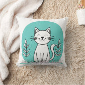 陽気な子猫 クッション (ブランケット)