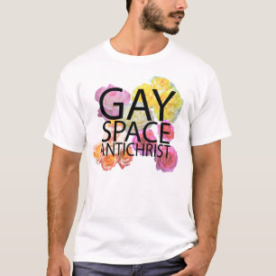 陽気な宇宙のキリスト反対者のTシャツ Tシャツ