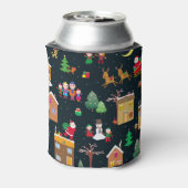 陽気な家族と雪の中のメリークリスマス 缶クーラー (缶裏面)