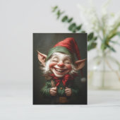 陽気な小妖精や小人と大笑い シーズンポストカード (スタンド正面)