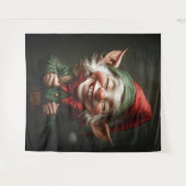 陽気な小妖精や小人と大笑い タペストリー (正面(横))