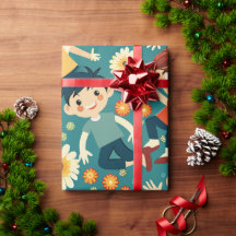 陽気な少年のフローラカスタムパターン