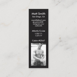 陽気な巡航カード スキニー名刺