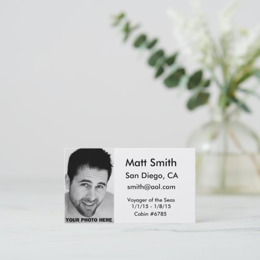 陽気な巡航カード 名刺 (スタンド正面)