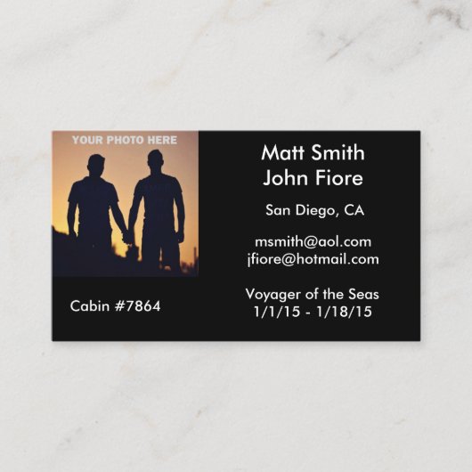 陽気な巡航カード 名刺 (正面)