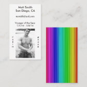 陽気な巡航カード(背部と) 名刺 (正面/裏面)