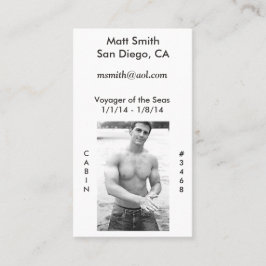 陽気な巡航カード(背部と) 名刺