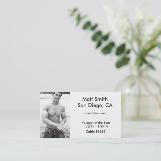 陽気な巡航カード(背部と) 名刺 (スタンド正面)