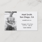 陽気な巡航カード(背部と) 名刺 (正面)