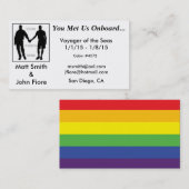 陽気な巡航カード(背部と) 名刺 (正面/裏面)