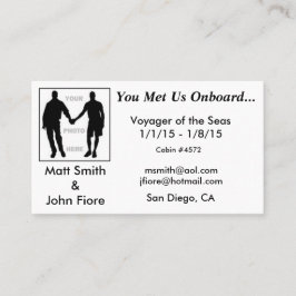 陽気な巡航カード(背部と) 名刺