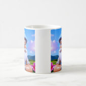 陽気な庭のノーム コーヒーマグカップ (中央)