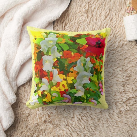 陽気な庭色 クッション (ブランケット)