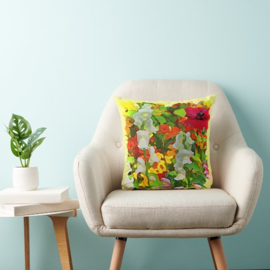 陽気な庭色 クッション (椅子)