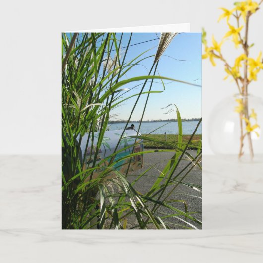 陽気な挨拶 カード (黄色い花)