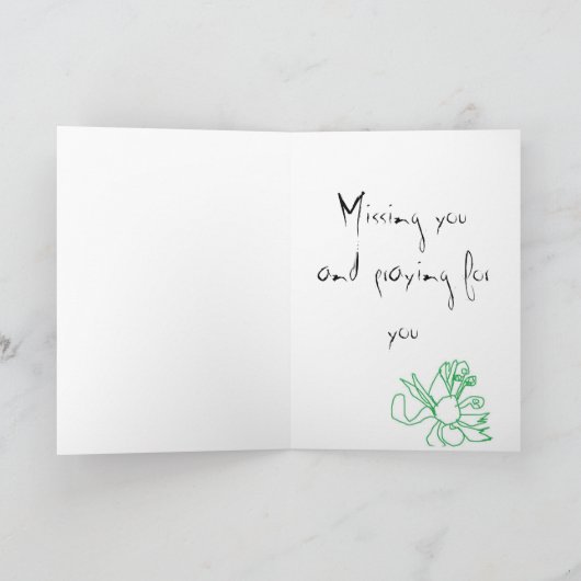 陽気な日 カード (内部)