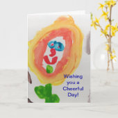 陽気な日 カード (黄色い花)