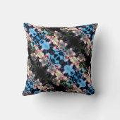 陽気な春のクラボル花模様 クッション (裏面)