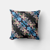 陽気な春のクラボル花模様 クッション (正面)