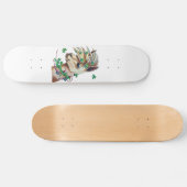 陽気な春のラマ スケートボード (横)