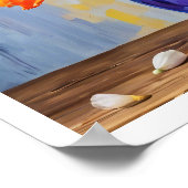 陽気な春フローラアレンジメントダフォジルスアート ポスター (角)