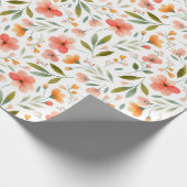 陽気な春桃の花 ラッピングペーパー (角)