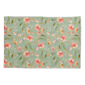 陽気な春桃の花 枕カバー (裏面)