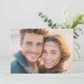 陽気な暖かいビーチの写真 招待状 (スタンド正面)