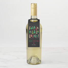 陽気な木々のクリスマス ボトルネックタグ